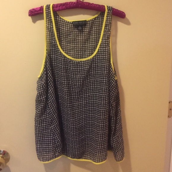Loose, sheer tank top