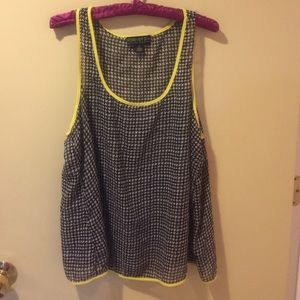 Loose, sheer tank top