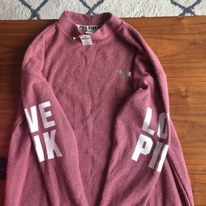 NWT Dark pink mock neck sweater