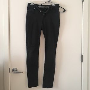 Black high waist skinny jeans