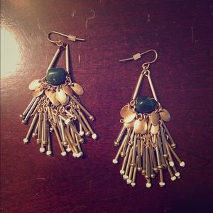 Banana republic mixed metal chandelier earring