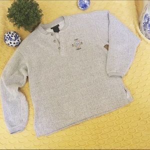 90's Banf Canada thermal sweatshirt.