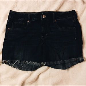 American Eagle Dark Wash Denim Shorts