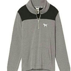 Pink half quarter zip hoodie