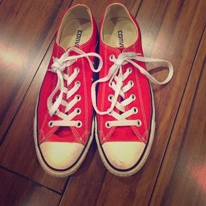 Converse Short Red All-Star Shoes