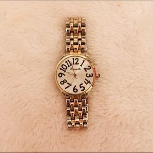Betsey Johnson Gold and Silver Watch!
