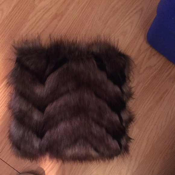 Faux fur hand muff