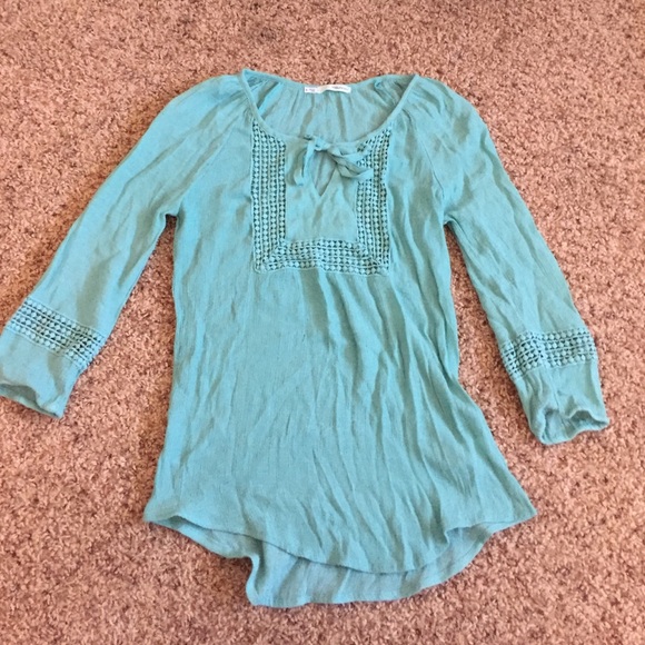 Light blue blouse