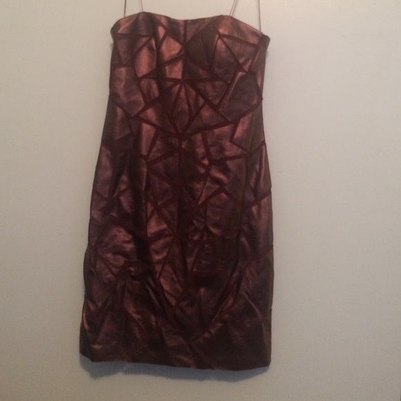 Cutout leather dress never worn