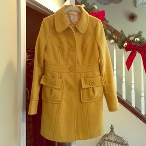 Nordstrom yellow peacoat