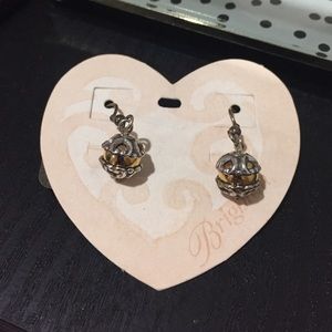 Brighton dangling silver and gold earrings