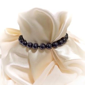 NWOT Hematite stretch bracelet