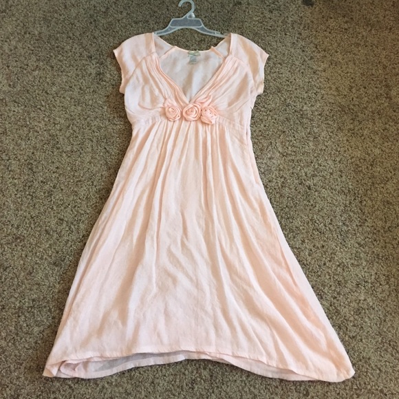 Light pink flowing dress