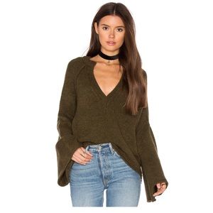✨FP Lovely Lines Pullover in Olive - XS ✨