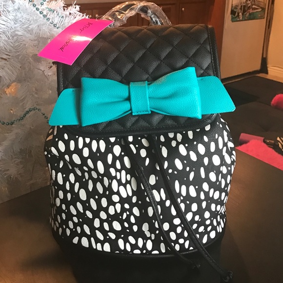 Betsey Johnson Bow Flapover Backpack