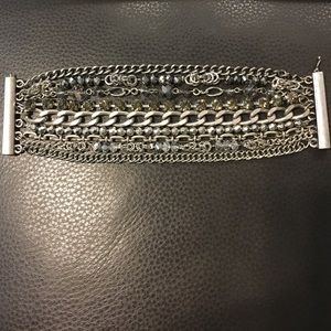 Ann Taylor Loft Mix Media Chain Bracelet