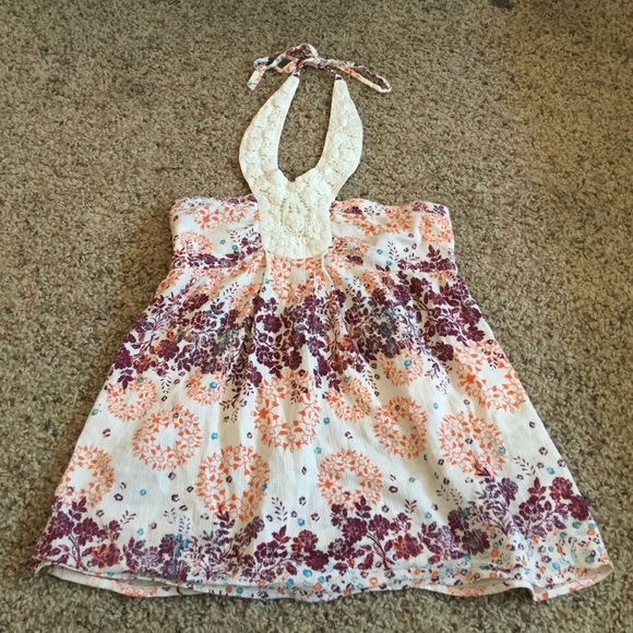 Floral and lace blouse