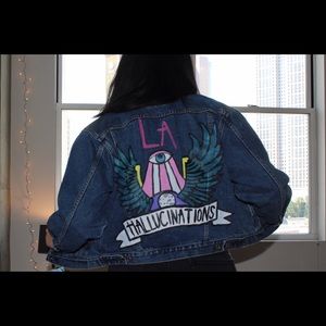 Custom Painted Jean Jacket