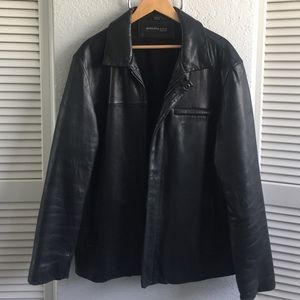 Men's Leather jacket with cotton inner lining