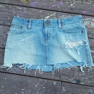 Custom ripped skirt