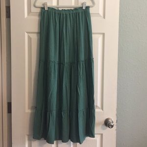 Green Zara Gypsy Style Skirt