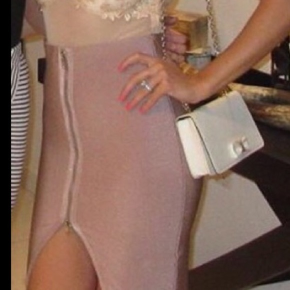 Bandage zip skirt