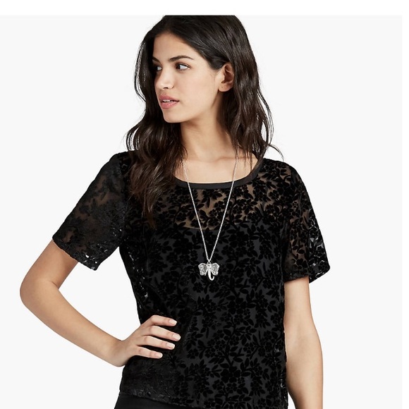 Lucky Brand, Burnout Top. Black velvet