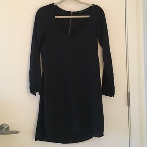 Navy zip back Zara Dress