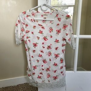 Floral Lacy Top