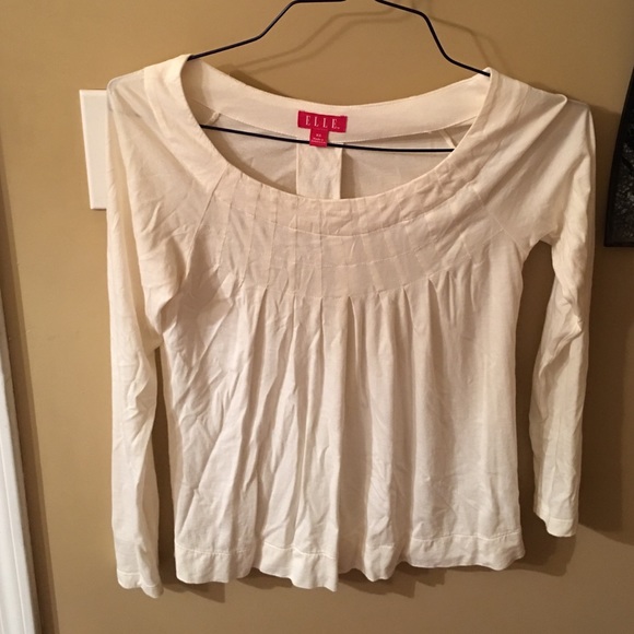 Cute Cream long sleeve shirt - Picture 1 of 2