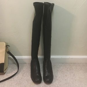 Aldo Leather friewen over the knee boots