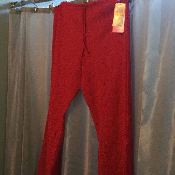 Red Betsy Johnson pants! Size Small