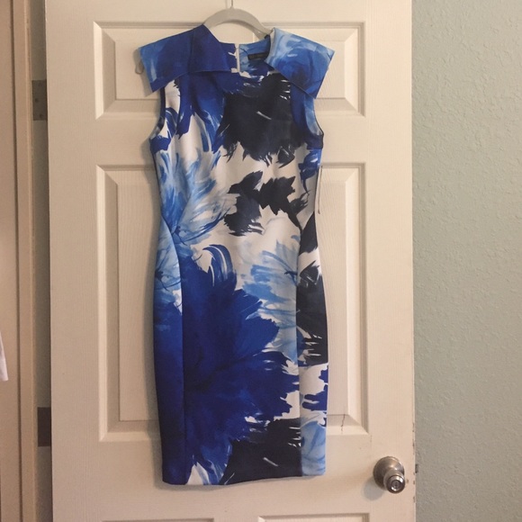 Blue and White Zara Dress - Picture 1 of 4