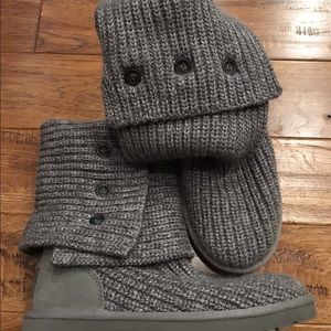 Auth Cardi knit UGG boots 7