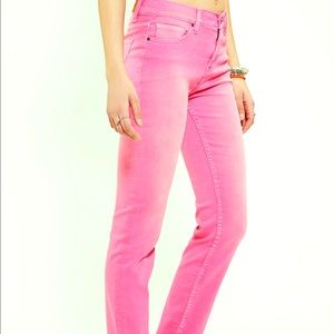 BDG pink cigarette high waisted jeans