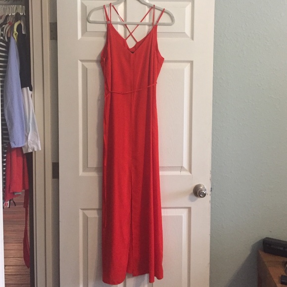 Red Topshop Maxi Dress - Picture 1 of 4