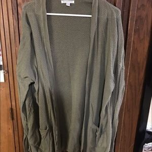 American Eagle Green Cardigan