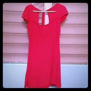 Polka dots short dress