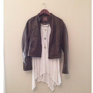 Faux Leather Jacket