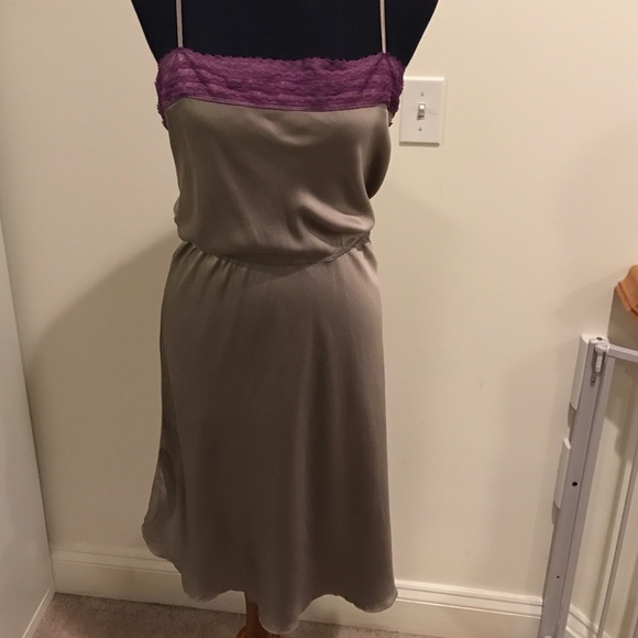 Free People grey and purple slip dress Size Large