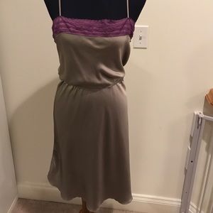 Free People grey and purple slip dress Size Large