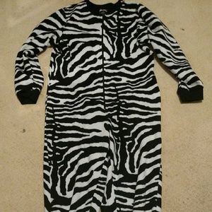 Cute Zebra Footie Pajamas