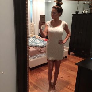 Ivory lace dress
