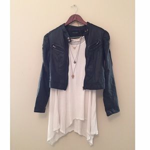 Black Faux Leather Jacket