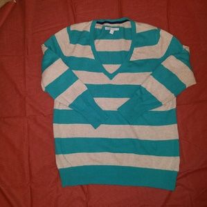 Striped V-Neck Sweater