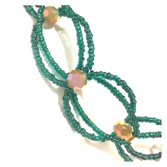 Handmade seed bead choker