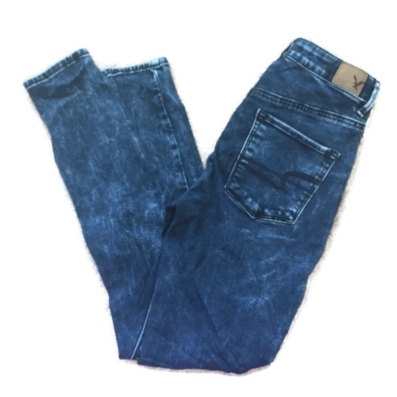 American Eagle Outfitters Denim - American eagle acid wash sky high rise jeggings