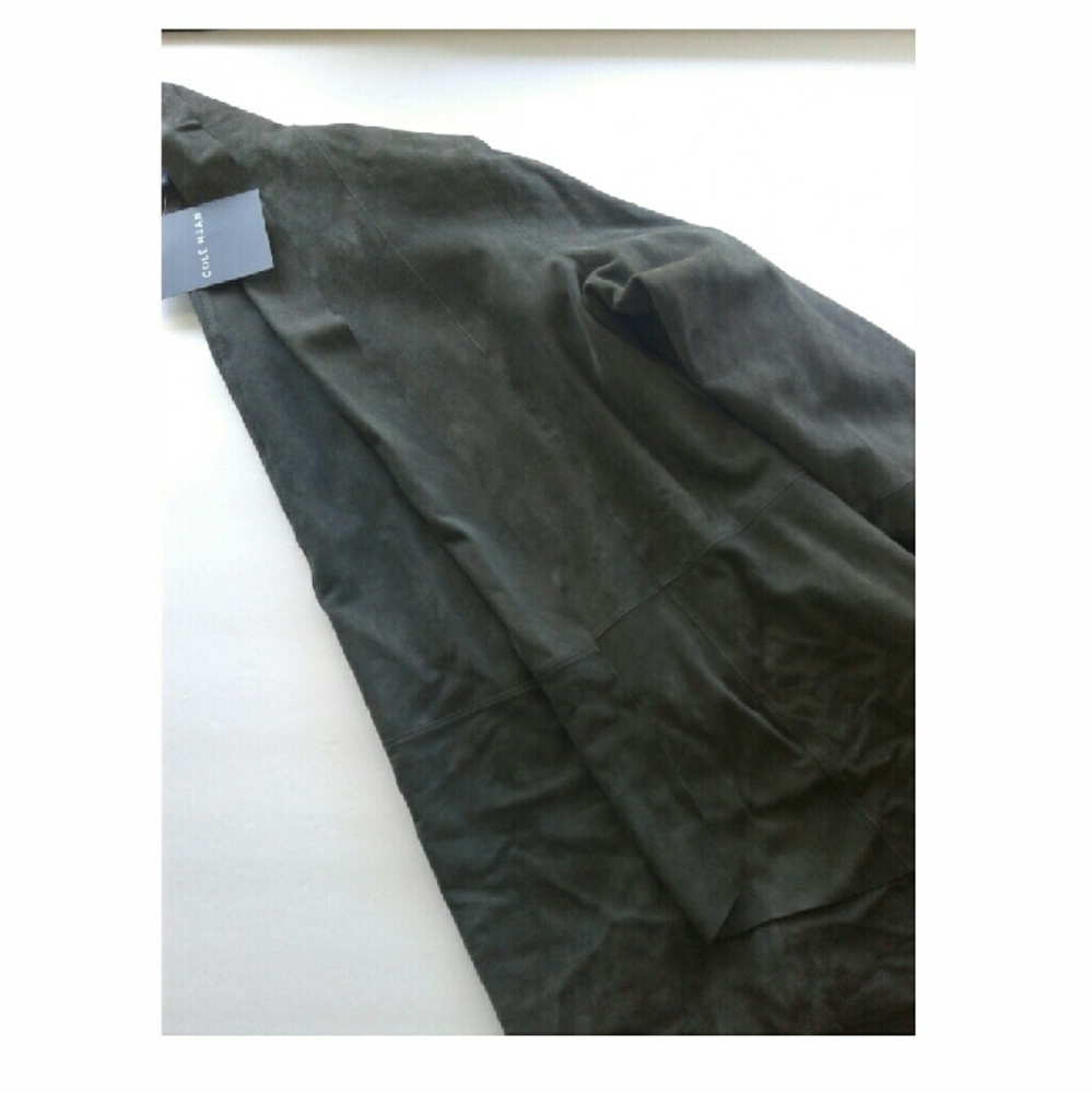 Cole Haan Draped Suede Jacket