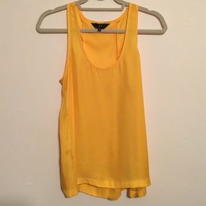 Yellow top with open back