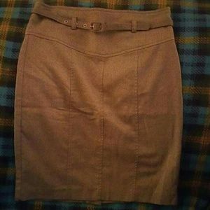 GRASS pencil skirt w belt